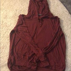 Burgundy hoodie